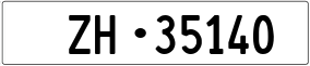 Trailer License Plate